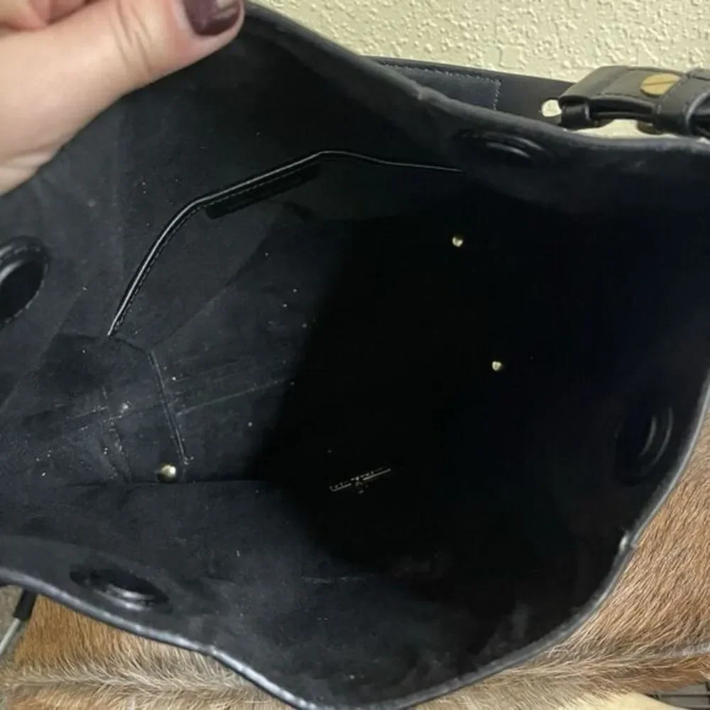 Michael Kors $278‎ Lucy Black Pebbled Leather Medium Hobo Shoulder Bag Magnetic